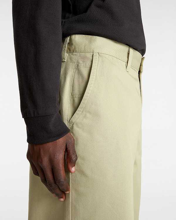 Beige Men Vans Authentic Chino Baggy Pants Canada | VN6374201