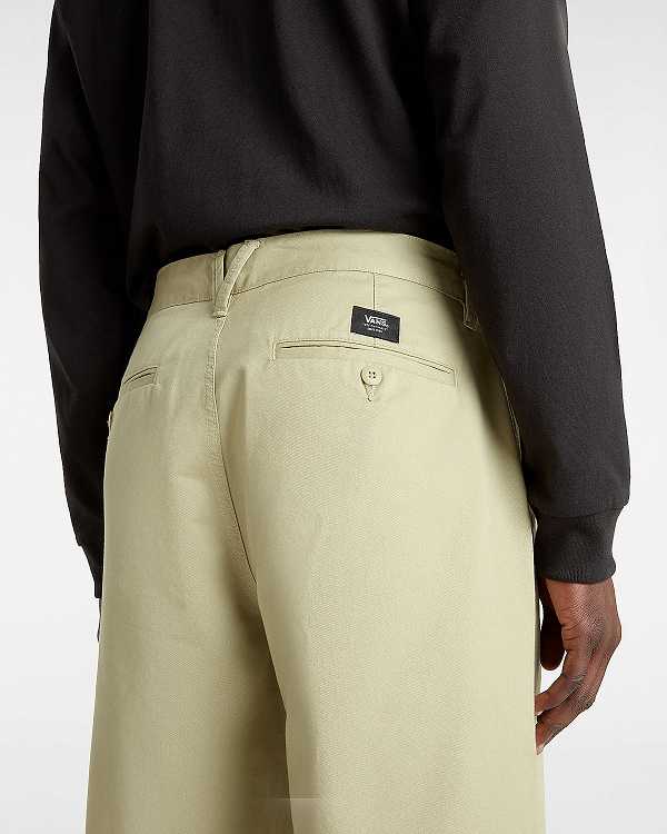Beige Men Vans Authentic Chino Baggy Pants Canada | VN6374201