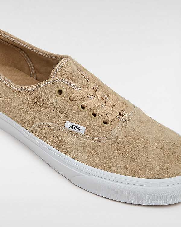 Beige Men Vans Authentic Pig Suede Sneakers Canada | VN5407826