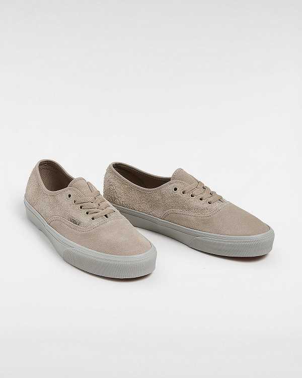 Beige Men Vans Authentic Suede Mix Sneakers Canada | VN4259178