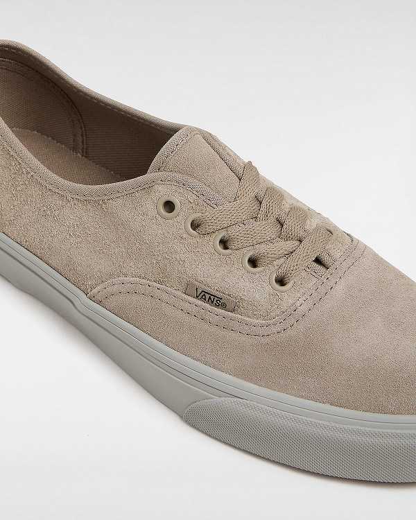 Beige Men Vans Authentic Suede Mix Sneakers Canada | VN4259178