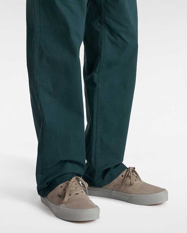 Beige Men Vans Authentic Suede Mix Sneakers Canada | VN4259178