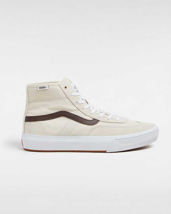 Beige Men Vans Crockett High Skate Shoes Canada | VN5108462
