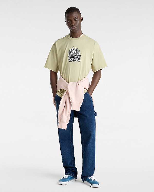 Beige Men Vans Digital Repair T Shirts Canada | VN9158624