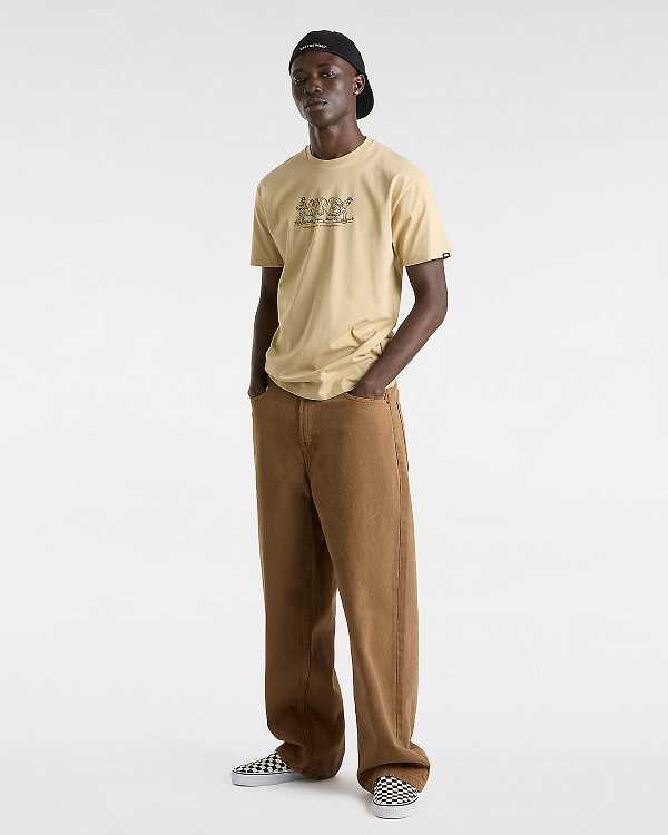 Beige Men Vans Last Remains T Shirts Canada | VN6583704