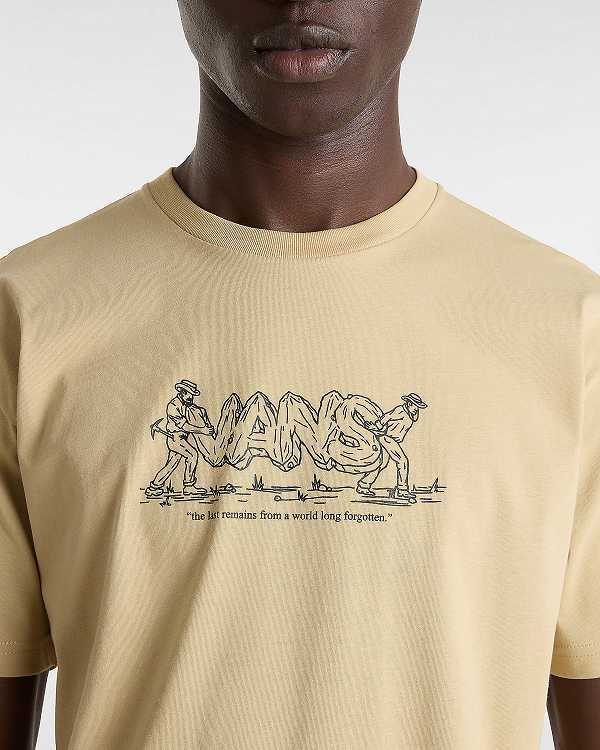 Beige Men Vans Last Remains T Shirts Canada | VN6583704