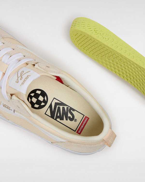 Beige Men Vans Lizzie Low Skate Shoes Canada | VN0293875