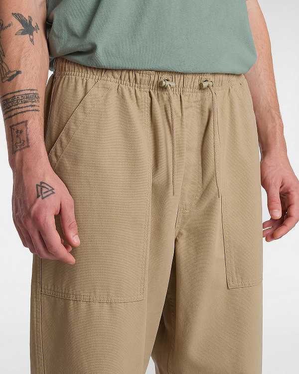 Beige Men Vans Premium Easy Trouser Pants Canada | VN0467185