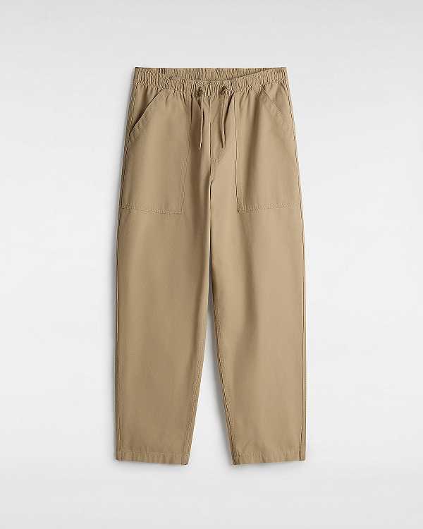 Beige Men Vans Premium Easy Trouser Pants Canada | VN0467185