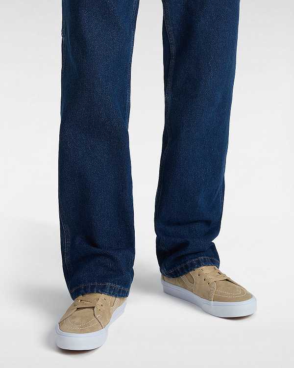 Beige Men Vans Sk8-Hi Pig Suede Skate Shoes Canada | VN9851234