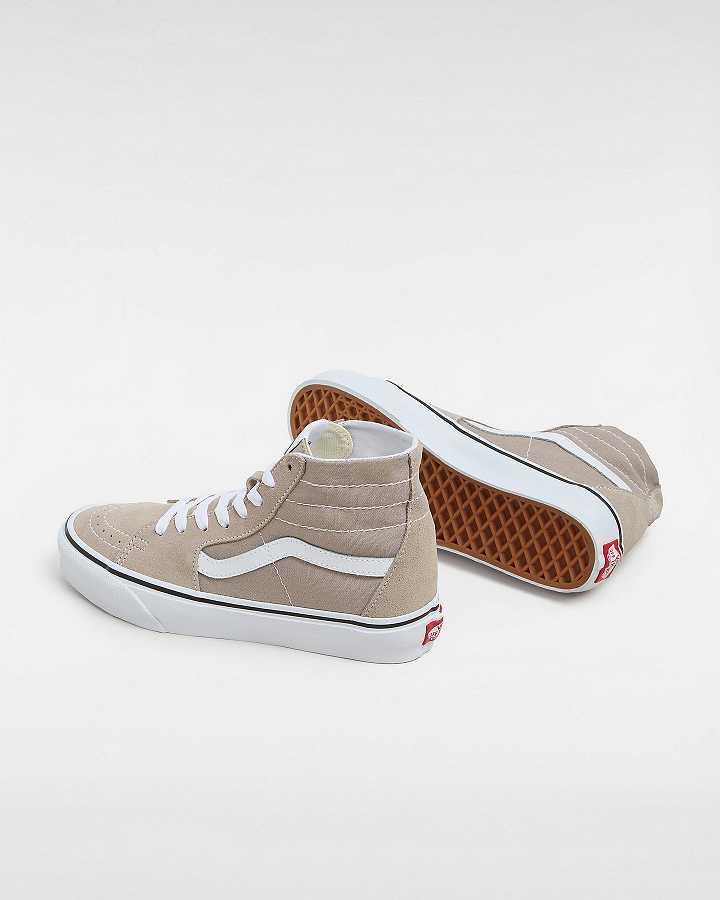 Beige Men Vans Sk8-Hi Tapered Sneakers Canada | VN7503169