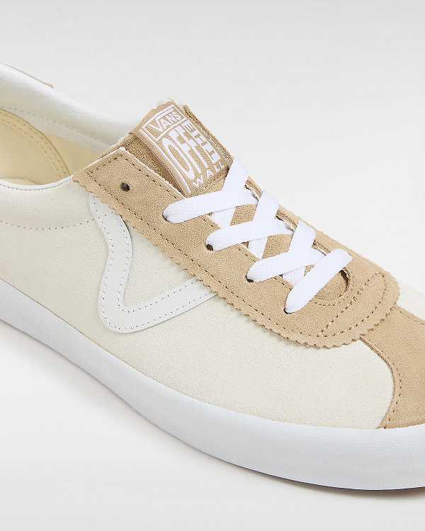 Beige Men Vans Sport Low Suede Sneakers Canada | VN9082713