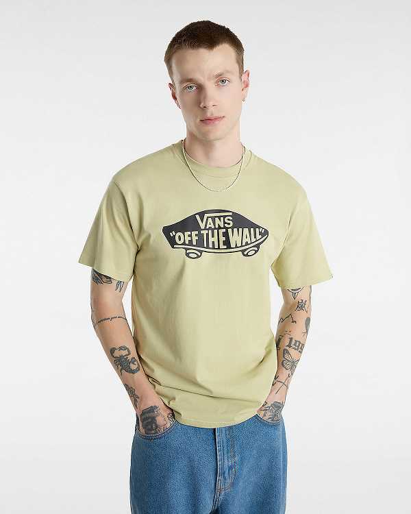 Beige Men Vans Style 76 T Shirts Canada | VN5178943