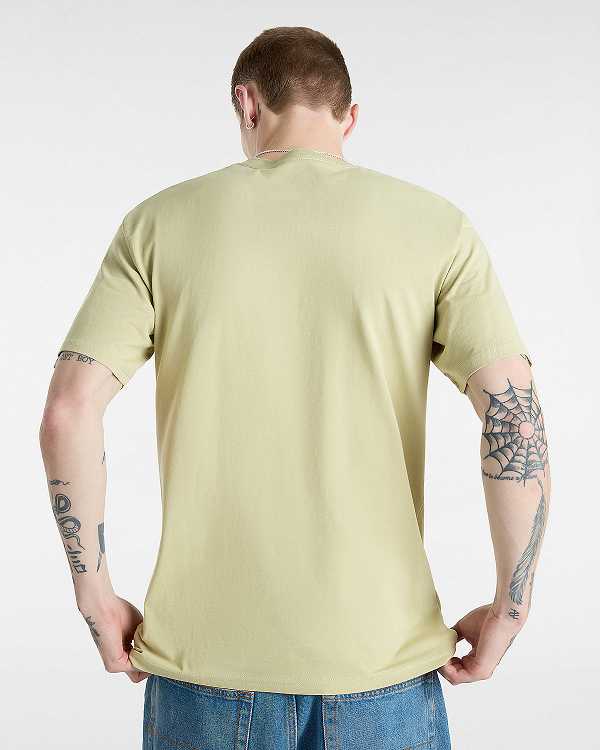 Beige Men Vans Style 76 T Shirts Canada | VN5178943
