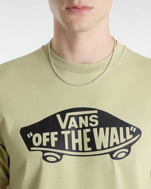Beige Men Vans Style 76 T Shirts Canada | VN5178943