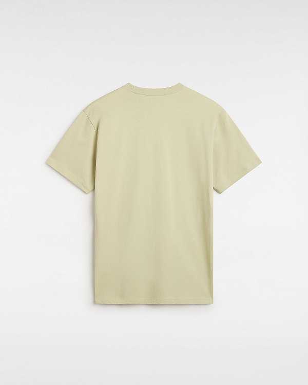Beige Men Vans Varsity T Shirts Canada | VN3275164