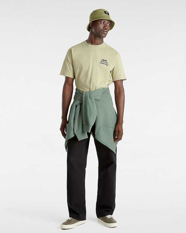Beige Men Vans Wrenched T Shirts Canada | VN5392681