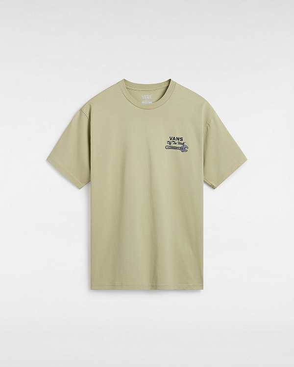 Beige Men Vans Wrenched T Shirts Canada | VN5392681