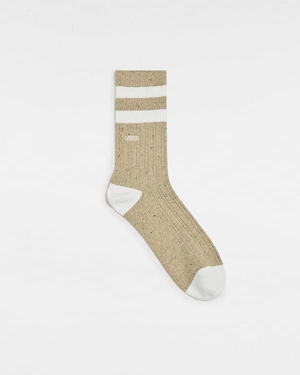 Beige Unisex Vans Classic Crew (1 Pair) Socks Canada | VN0437156