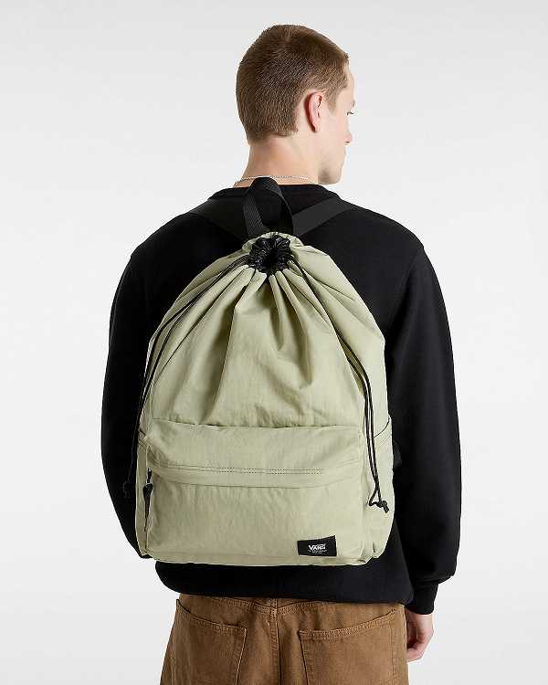 Beige Unisex Vans Old Skool Cinch Backpacks Canada | VN5804219