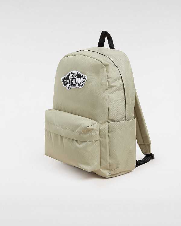 Beige Unisex Vans Old Skool Classic Backpacks Canada | VN2741983