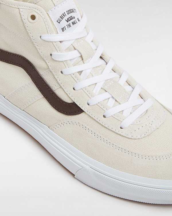 Beige Women Vans Crockett High Skate Shoes Canada | VN0512983
