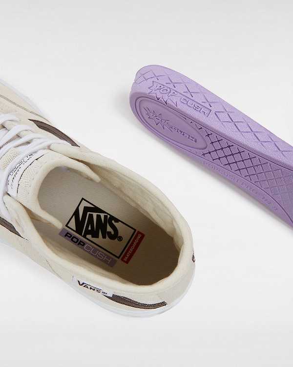 Beige Women Vans Crockett High Skate Shoes Canada | VN0512983