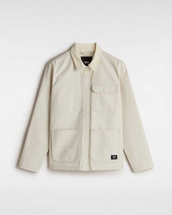 Beige Women Vans Drill Chore Jacket Canada | VN9281345