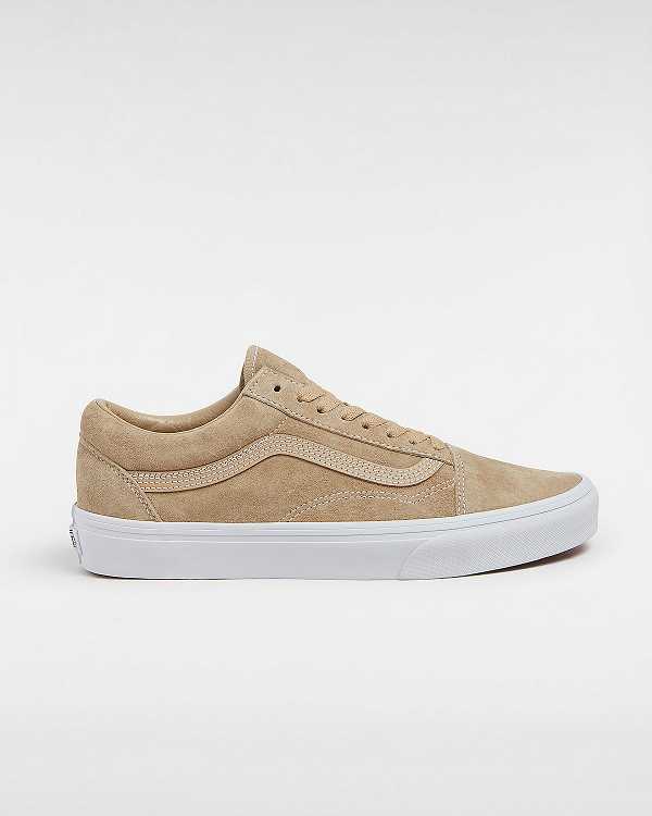 Beige Women Vans Old Skool Pig Suede Sneakers Canada | VN3580967