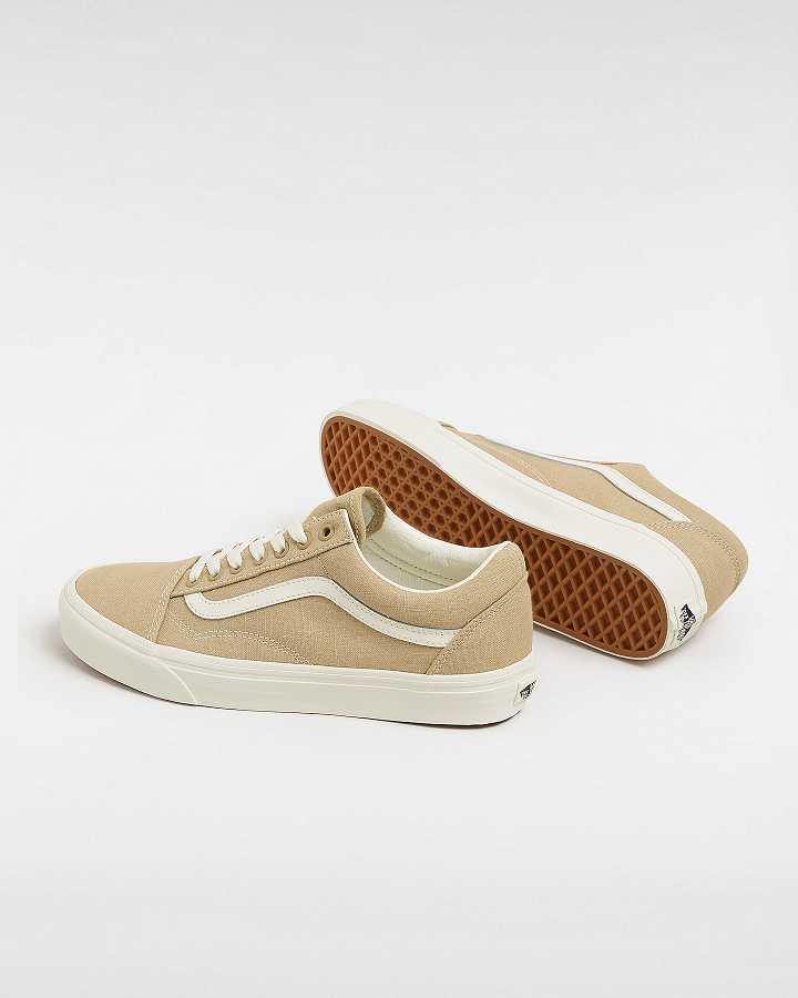 Beige Women Vans Old Skool Sneakers Canada | VN5147062