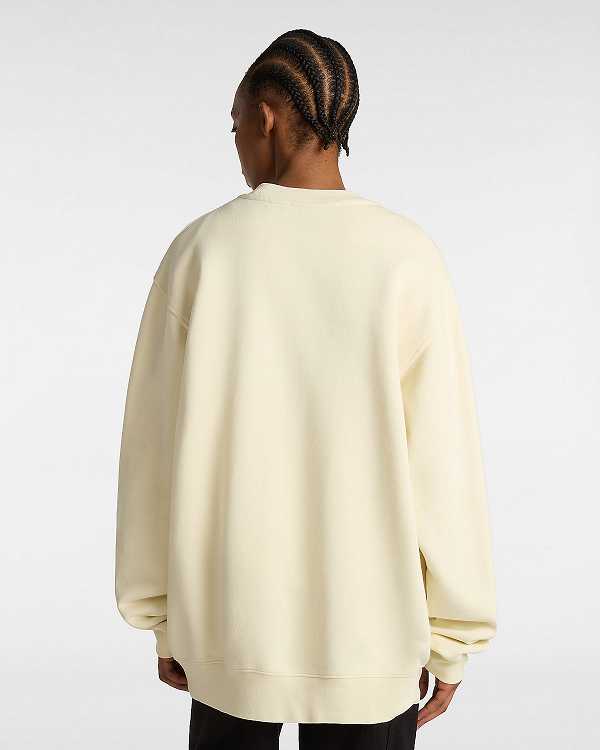 Beige Women Vans Tell a Friend Crew Sweatshirt Canada | VN3409872