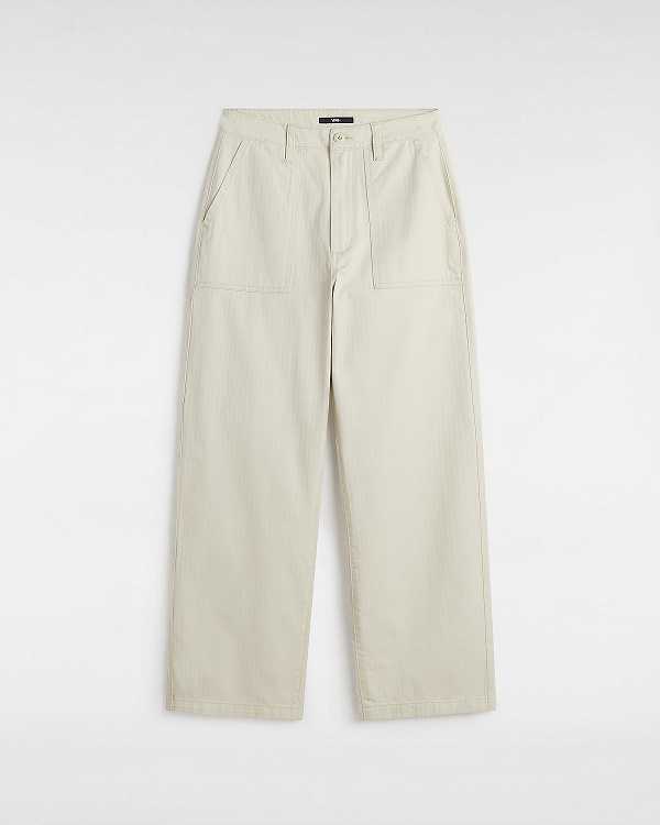 Beige Women Vans Union Relaxed Carpenter Pants Canada | VN5078632