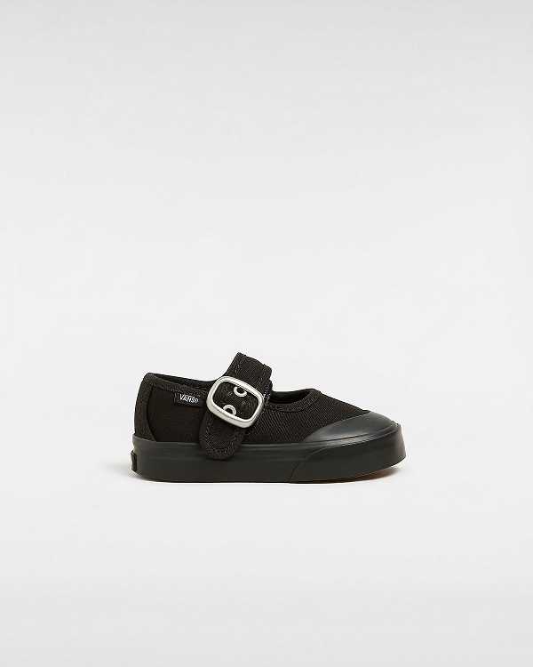 Black Kids\' Vans Glitter (1-4 Years) Mary Janes Canada | VN2086375