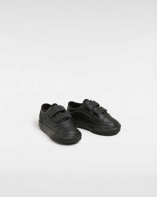 Black Kids' Vans Old Skool (1-4 Years) Sneakers Canada | VN9850746