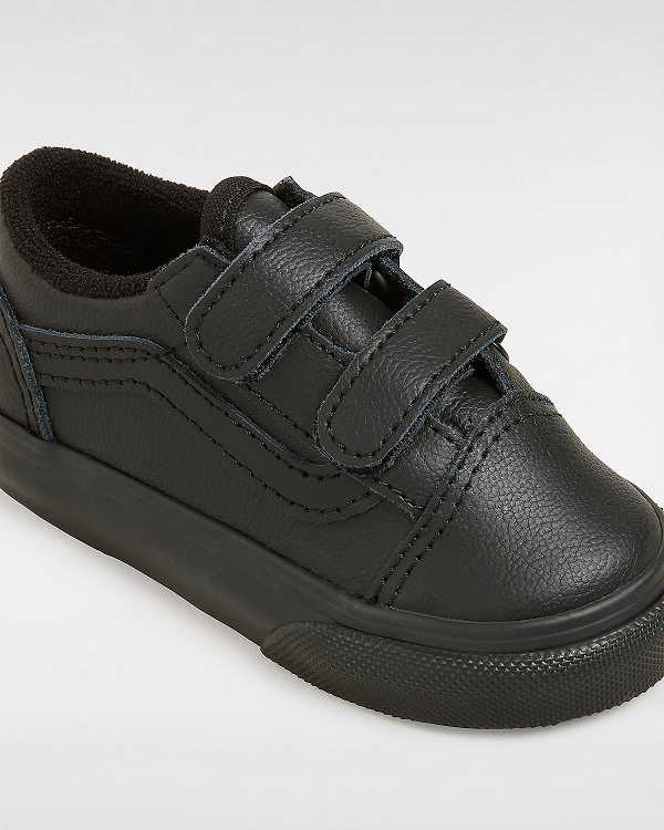 Black Kids' Vans Old Skool (1-4 Years) Sneakers Canada | VN9850746