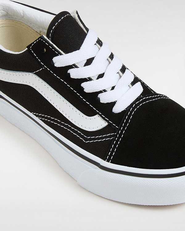 Black Kids' Vans Old Skool (4-8 Years) Platform Shoes Canada | VN7510243