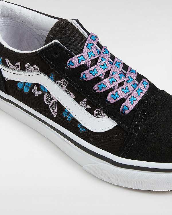 Black Kids' Vans Old Skool (4-8 Years) Sneakers Canada | VN5862704