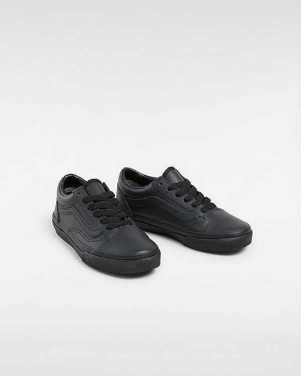 Black Kids' Vans Old Skool (8-14 Years) Sneakers Canada | VN6409283