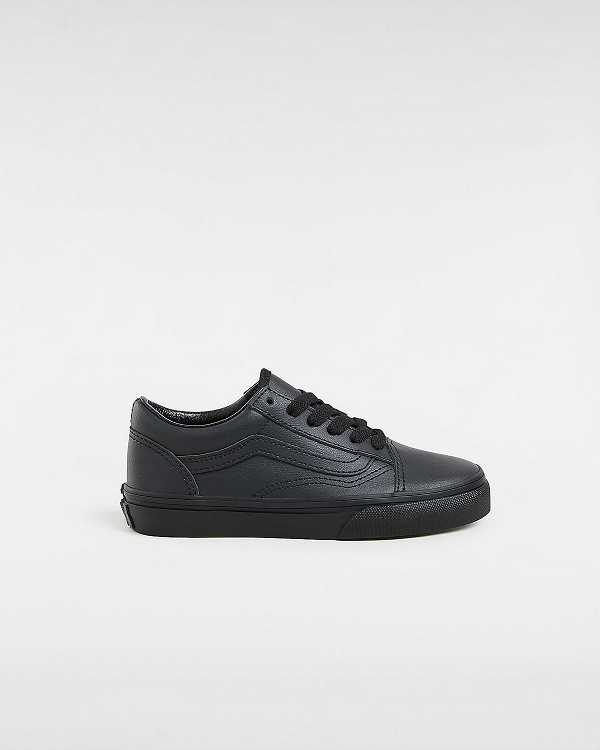 Black Kids\' Vans Old Skool (8-14 Years) Sneakers Canada | VN6409283