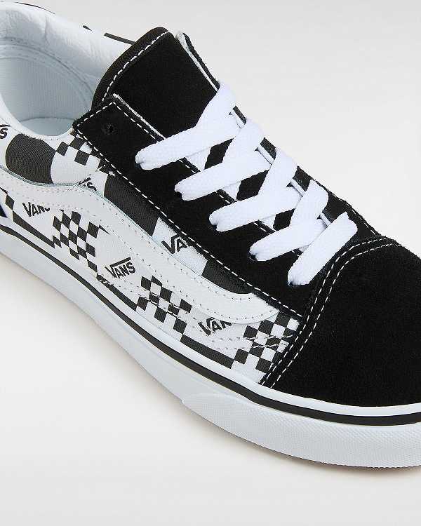 Black Kids' Vans Old Skool (8-14 Years) Sneakers Canada | VN2107845