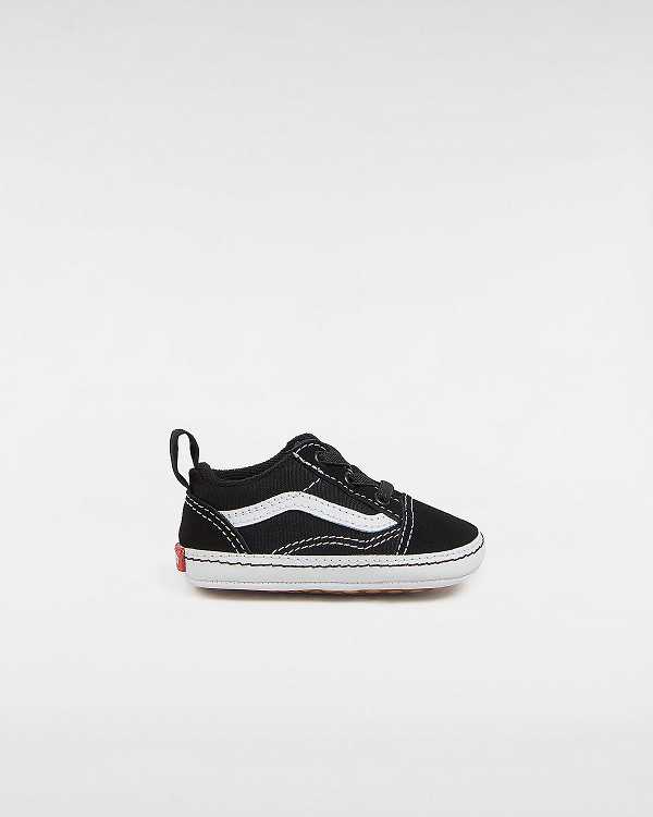 Black Kids\' Vans Old Skool Crib (0-1 year) Sneakers Canada | VN2574018