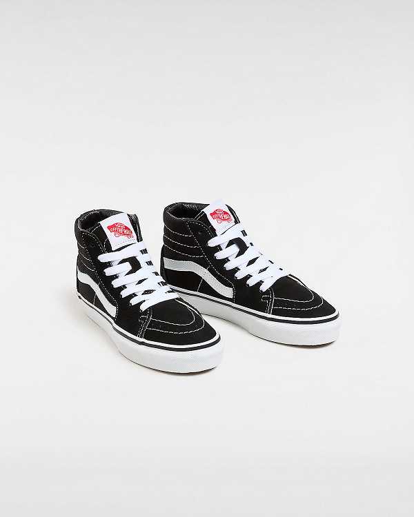 Black Kids' Vans Sk8-Hi (4-8 years) Sneakers Canada | VN0547329