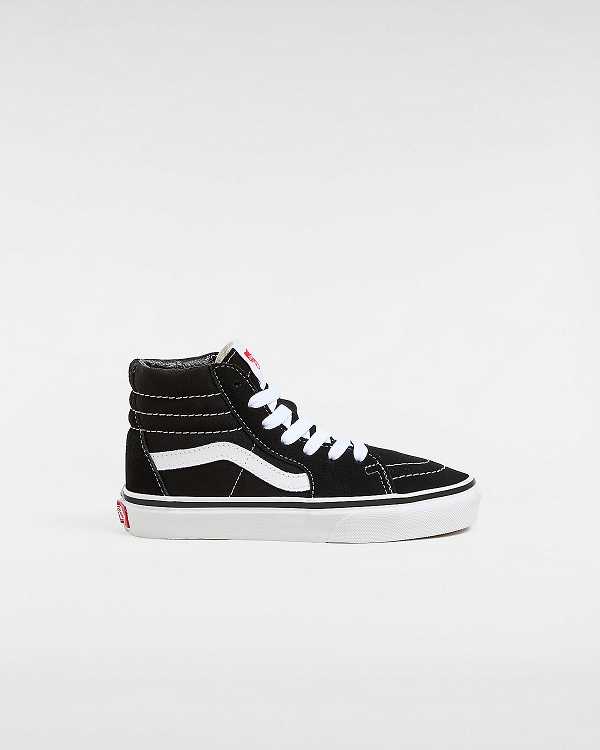 Black Kids\' Vans Sk8-Hi (4-8 years) Sneakers Canada | VN0547329