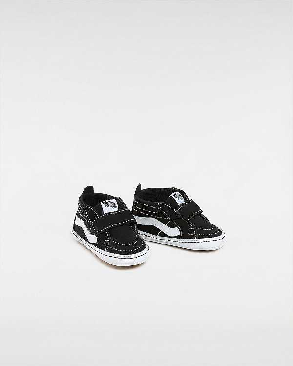 Black Kids' Vans Sk8-Hi Crib (0-1 year) Sneakers Canada | VN1354709