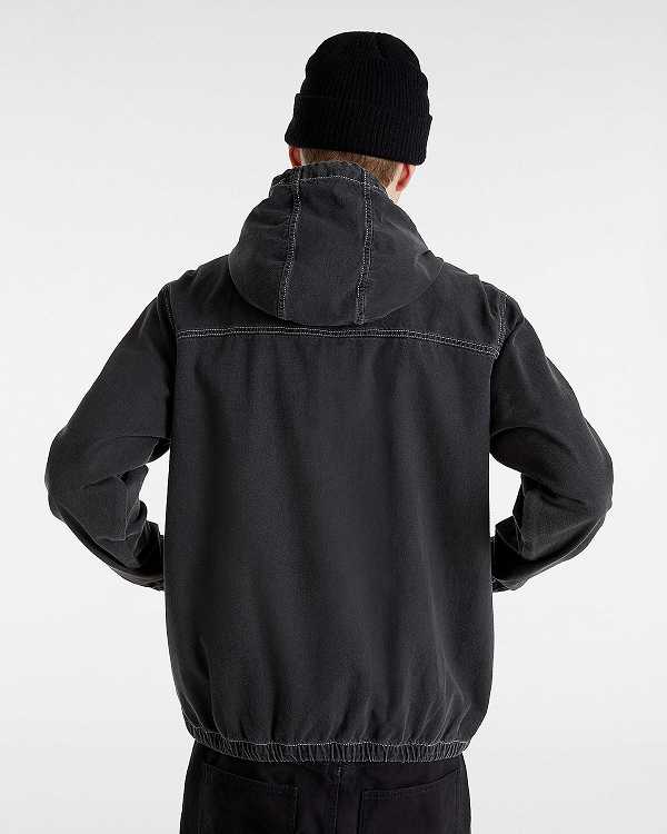 Black Men Vans Ashford Denim Jacket Canada | VN2496813