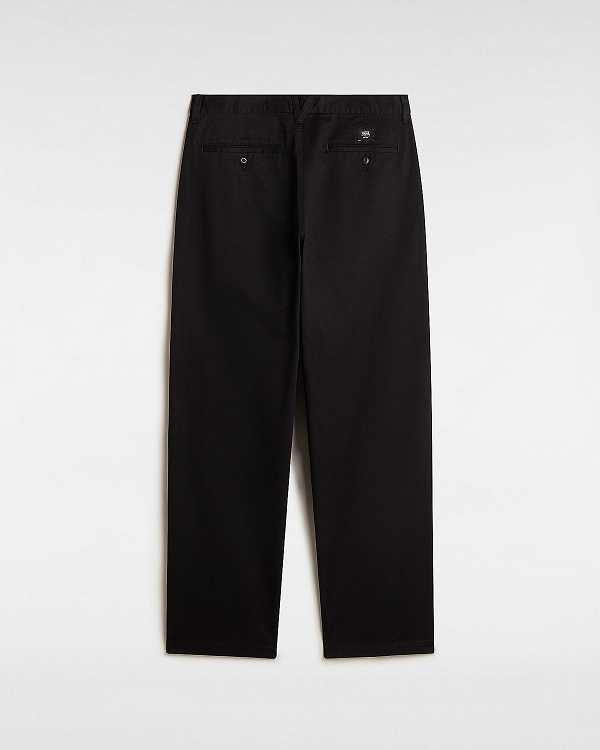 Black Men Vans Authentic Chino Baggy Pants Canada | VN4380672