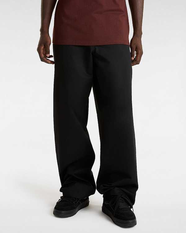 Black Men Vans Authentic Chino Baggy Pants Canada | VN4380672