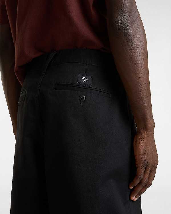 Black Men Vans Authentic Chino Baggy Pants Canada | VN4380672