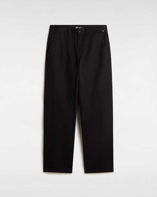 Black Men Vans Authentic Chino Baggy Pants Canada | VN4380672