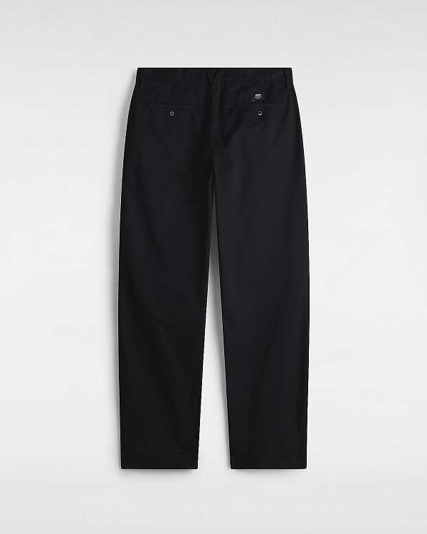 Black Men Vans Authentic Chino Loose Pants Canada | VN2143679